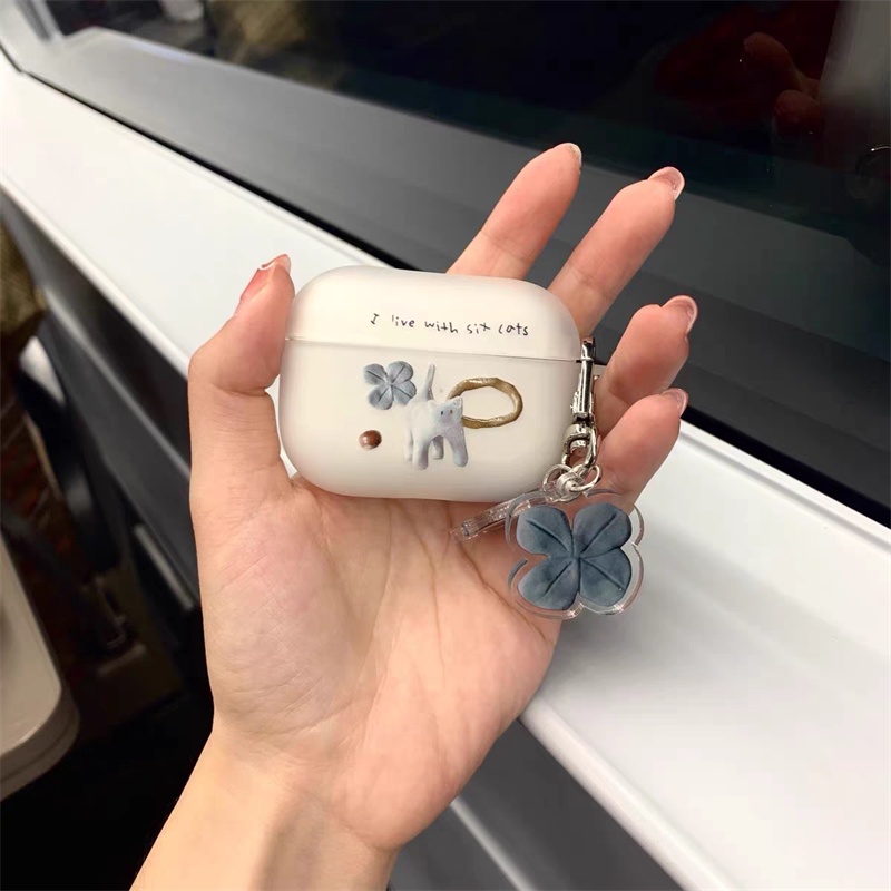 Casing Kucing Nakal Kompatibel Untuk Airpods1 2pro Generation Cover Pelindung Silikon