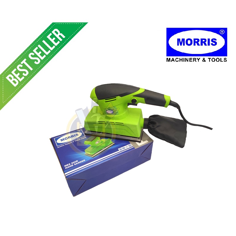 MORRIS Mesin Sander Mesin Amplas Listrik - Electric Orbital Sander MES - 200R Mesin Amplas Kayu Listrik