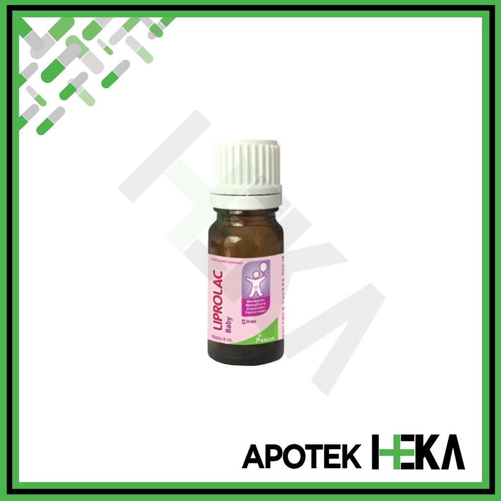 Liprolac Baby Drop 8 ml Kalbe - Suplemen Probiotik Pencernaan Anak (SEMARANG)