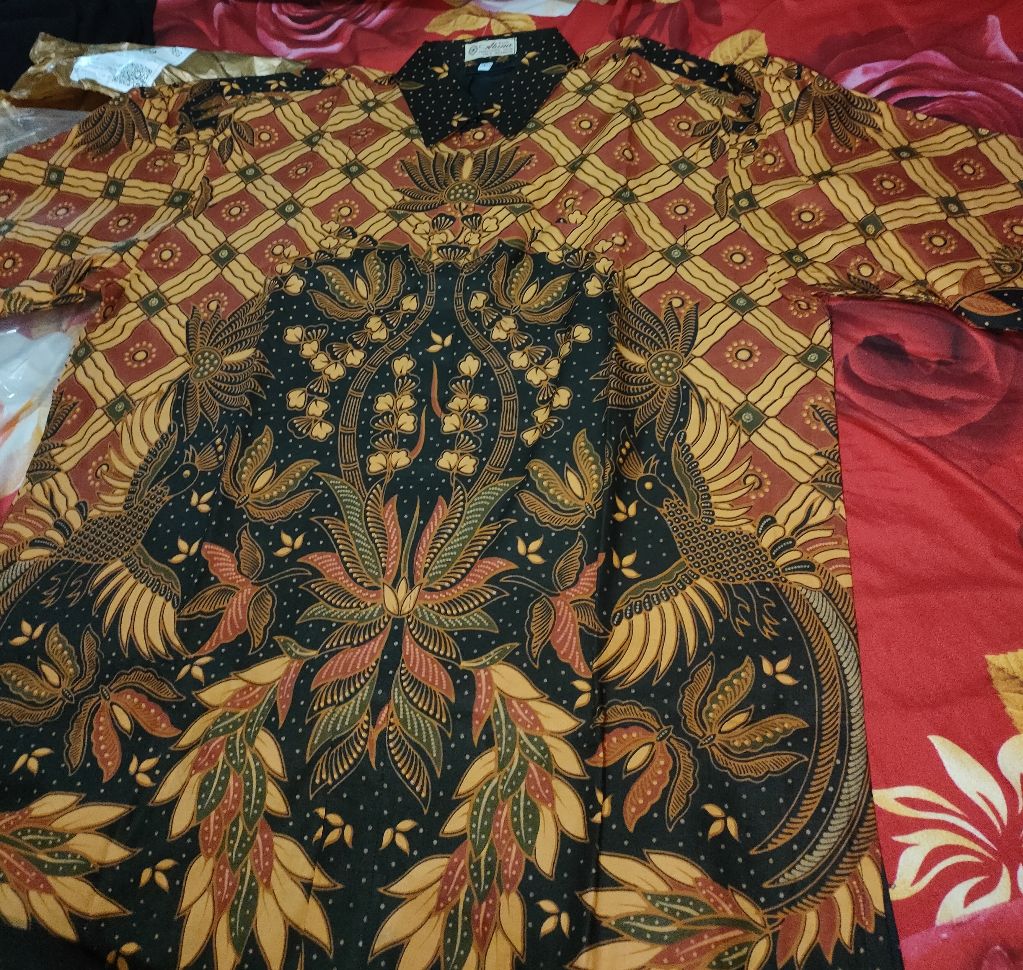 Atasan Batik Pria Lengan Panjang Premium/kemeja Batik Pria Lengan Panjang Reguler Asd 095