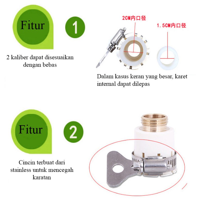 Sambungan Keran Ke selang Pompa DC/Konektor Keran dan Quick Release