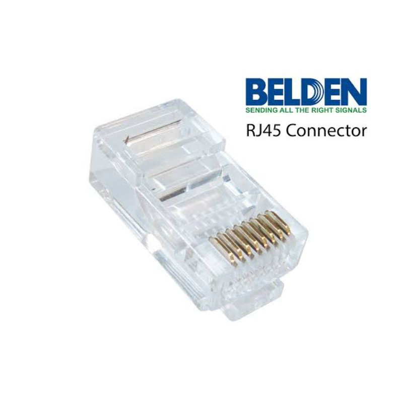 konektor RJ45 Eceran conector RJ 45 original Cat5e kepala kabel LAN UTP