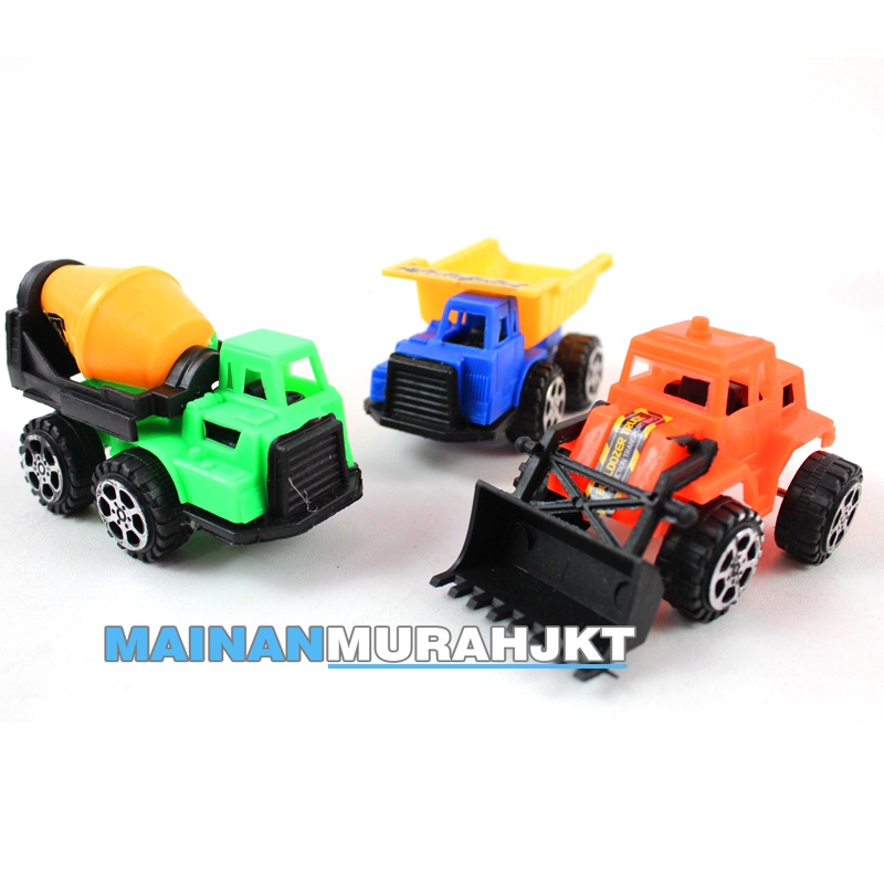 MAINANKEI  ANAK MURAH MOBIL TRUCK CONSTRUCTION ISI 3 VR03C MOBIL MOBILAN TRUK BULDOSER