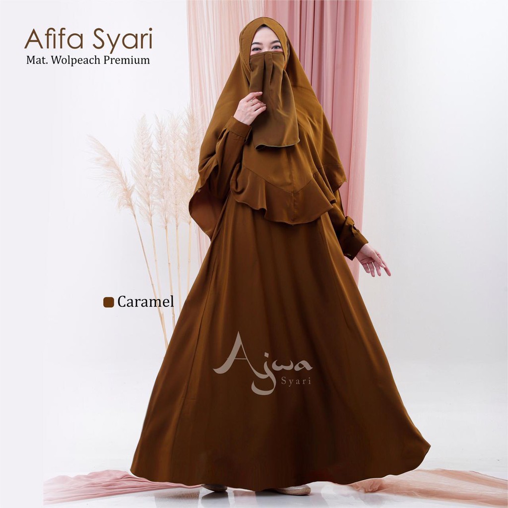 SET SYARI AFIFAH/ GAMIS SYARI POLOS