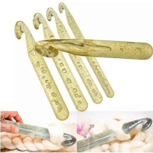 Hakpen Jumbo Bening / Jumbo Crochet Hooks - 5 PCS