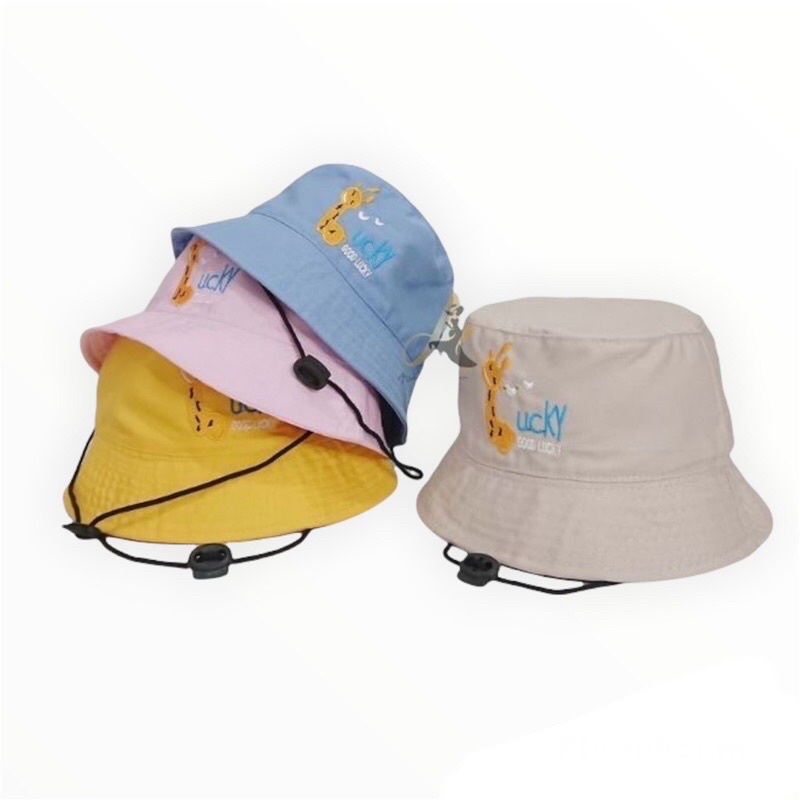 Topi Bucket Tali Bordir Jerapah (3-10th)