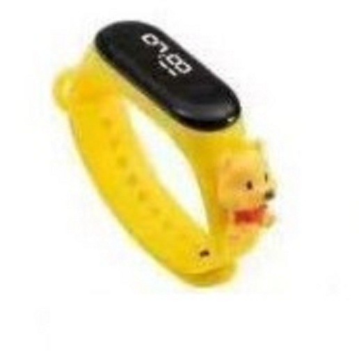 Brgunik - Jam Tangan Elektronik Led Anti Air Bahan Silikon Untuk Anak / Jam Tangan Karakter JT027-POOH