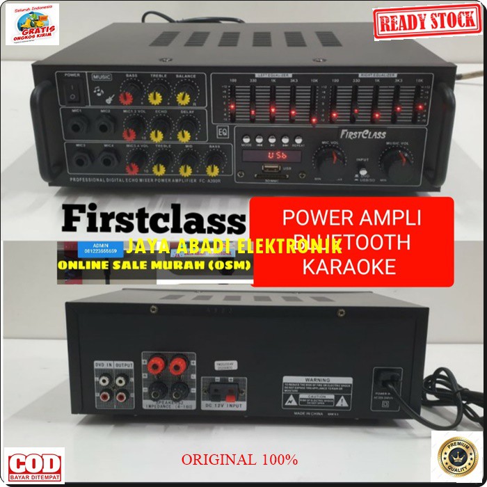 G485 FIRSTCLASS AMPLI BLUETOOTH POWER AMPLIFIER BLUETOOH EQUALIZER MIXER BLUETOOTH KARAOKE BLUETOOTH MIXING AMPLI USB MP3 PLAYER AUDIO SOUND AC DC PRO AUX DJ MP3 BISA BLUETOOTH KE SEGALA MEREK HANDPHONE AC DC BISA JUGA DI PAKE DI MOBIL PAKE AKI