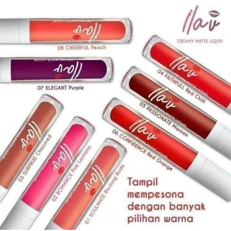 ILAV LipCream Matte Liquid 0riginal Hwi-CC Gemilang