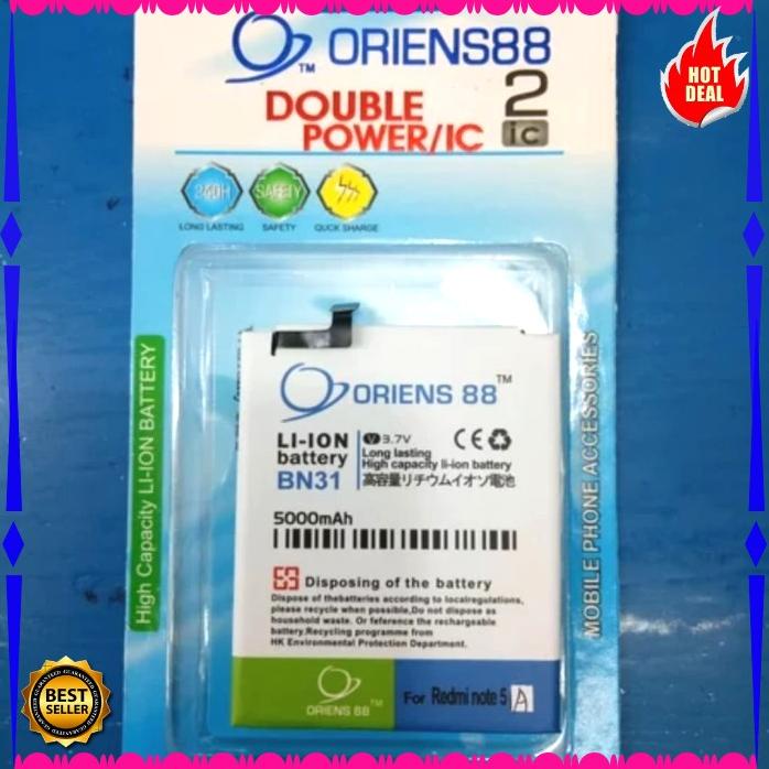 Acc Hp Baterai Xiaomi Redmi S2 Note 5A 5000Mah Double Power