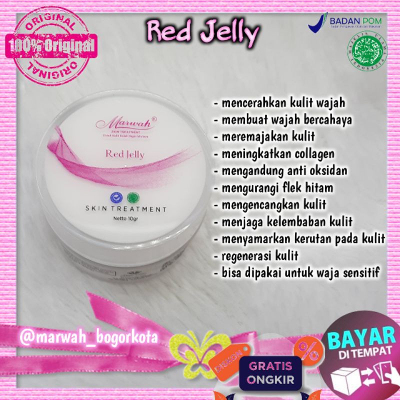 

Marwah Red Jelly||mengatasi flek||wajah mencerahkan