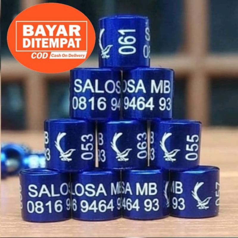 RING MURAI BATU COSTUM [ COD / BAYAR DI TEMPAT] / TINGGI RING 6MM / GELANG KAKI BURUNG / RING KICAU