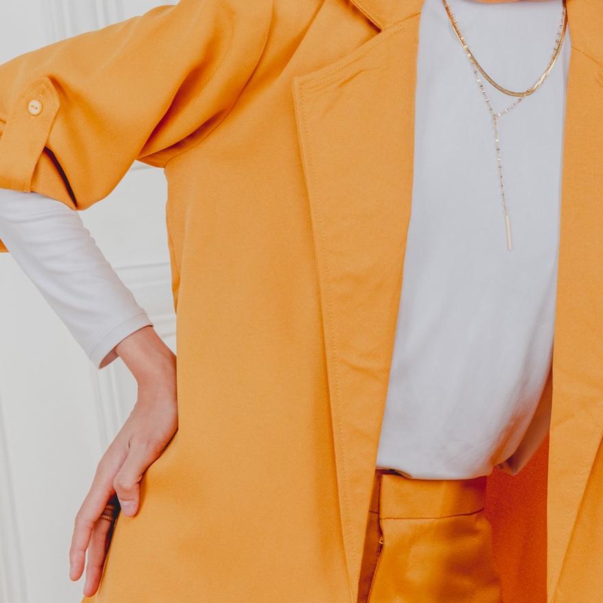 ♩ Michael's Collection - Blazer Wanita 3/4 Sleeve + Celana Pensil Wanita Hijab Series | Blazer Set |