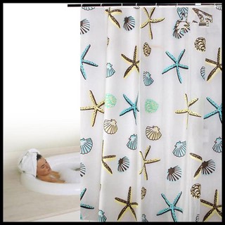 TERLARIS TIRAI  KAMAR  MANDI  SHOWER CURTAIN 180X200 CM MOTIF 