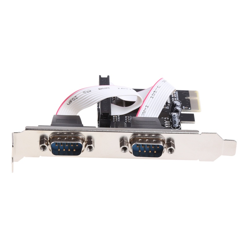 Btsg PCI-E Untuk Express Ke Dual Serial DB9 RS232 RS-232 Kartu Adaptor 2-Port Controller
