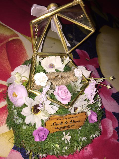 Tempat Cincin /terarrium Ringbox /ringbearer/ Tempat Maskawin/tempat Cincin Rustic /terarrium Rustic