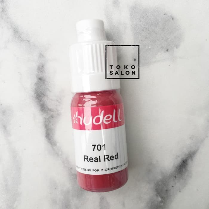 Hudell Hybrid Pigment Ink Tinta Sulam Alis Bibir Embo Real Red