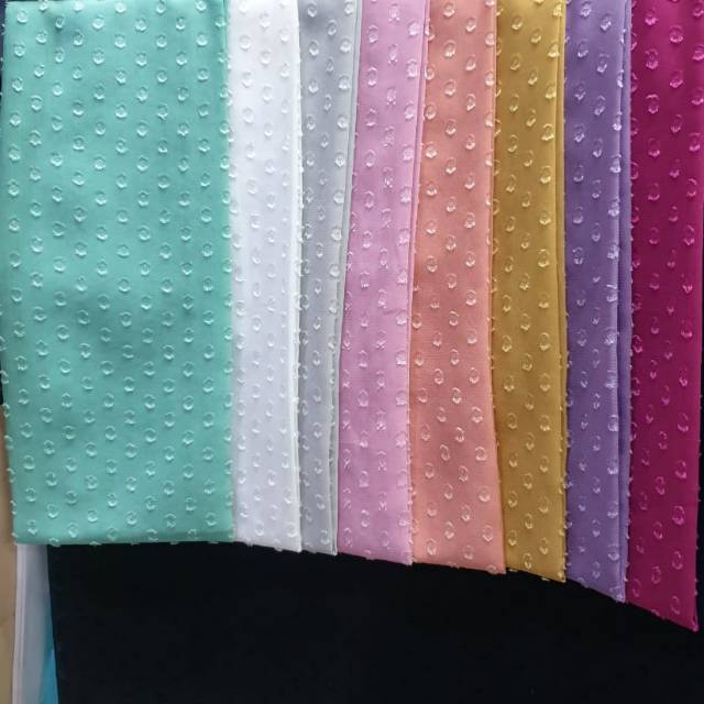 Kain Rubi Rubyah Sifon Dot