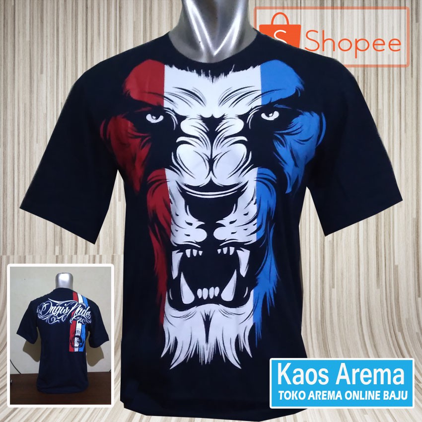  KAOS  AREMA  BIRU NAVY SINGO EDAN arema  online baju  