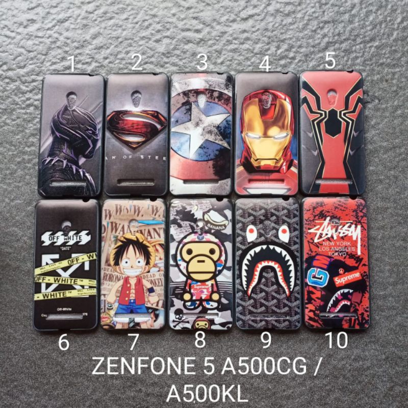 Case gambar Asus Zenfone 5 A500CG motif cowok soft softcase softshell silikon cover casing kesing housing