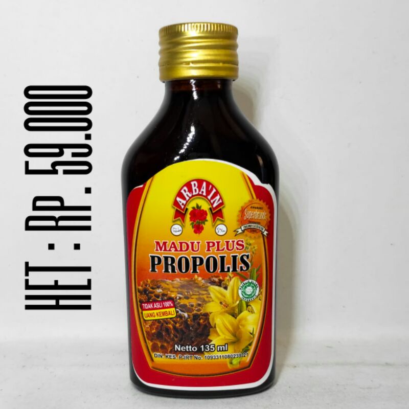 

Madu Plus Propolis 135ml- Asli 100% Arba'in