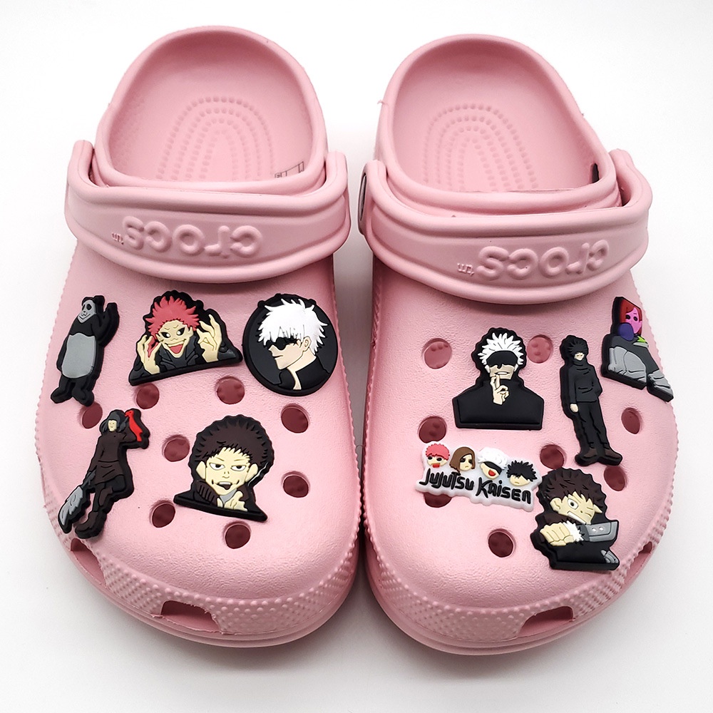 Dekorasi Sepatu Desain Jujutsu Kaisen jibbitz charms Untuk Pria / Wanita charms