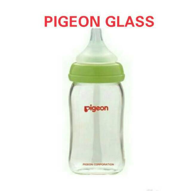 PIGEON Glass 160ml Botol Kaca Pigeon Peristaltic Plus wide neck 240ml / Botol susu kaca pigeon wideneck / Botol Susu Kaca Slimneck 120ml