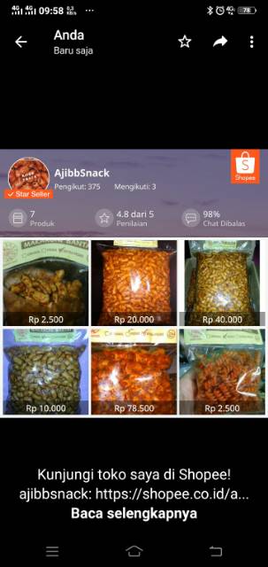 500gr MAKARONI KRIWIL/URIL ENAK PEDAS GURIH