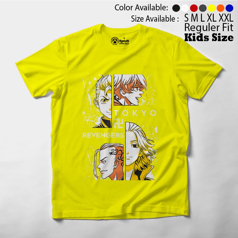 Baju Kaos Atasan Anak Laki-Laki Anime Tokyo Revengers