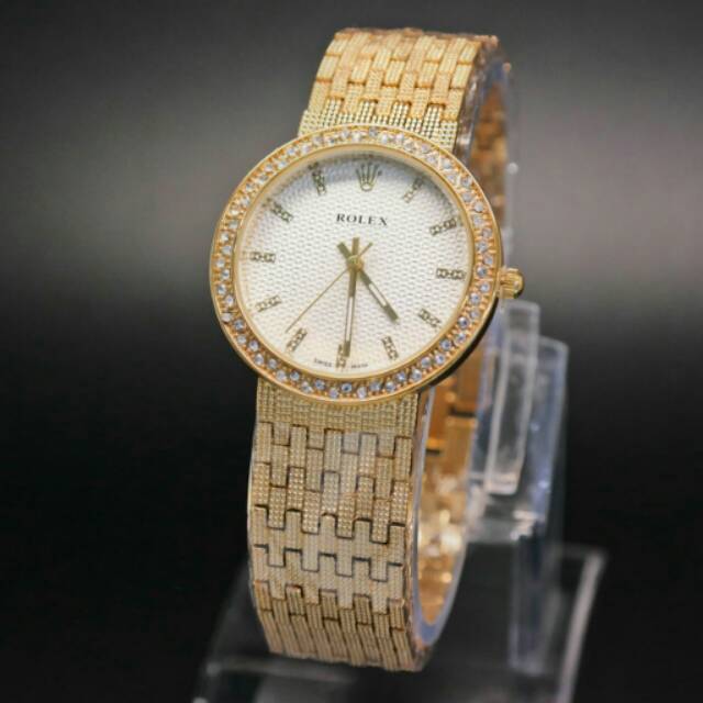 Jam Tangan Wanita Rolex 2049 Gold KW Super