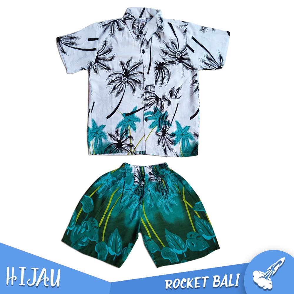 Kemeja Pantai Anak - Baju Anak Pantai - Set Baju Pantai Anak - Baju Dan Celana Pantai Anak Terbaru