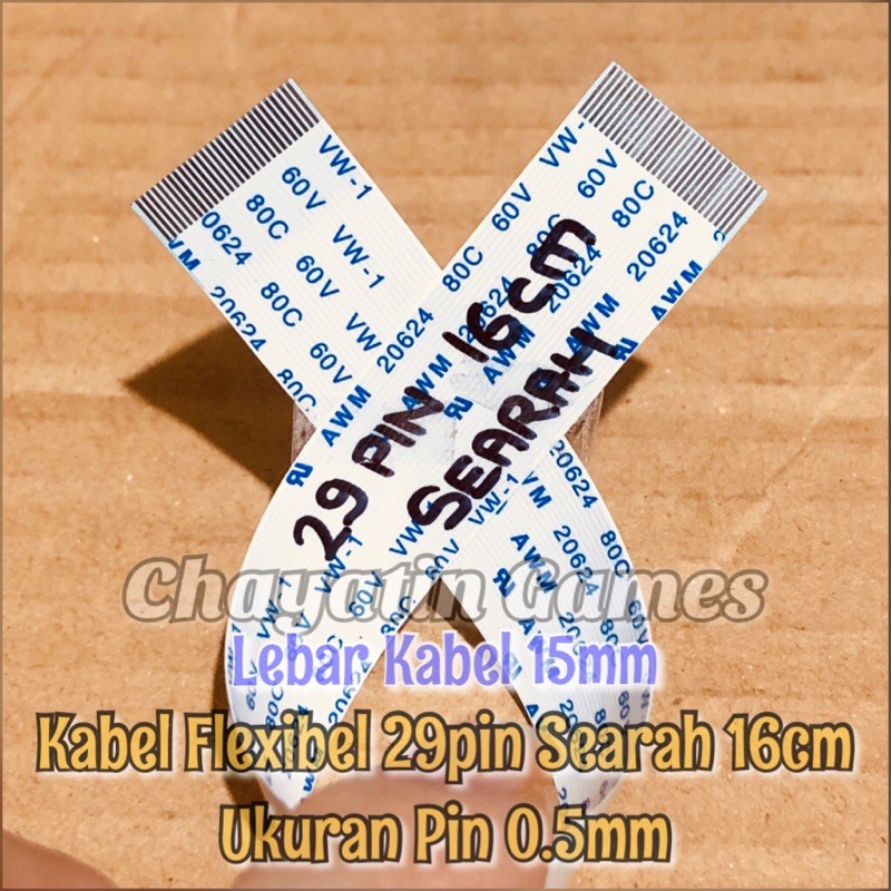 Kabel Flexibel 29 Pin Halus Searah Panjang 16cm - Ukuran Pin 0.5mm