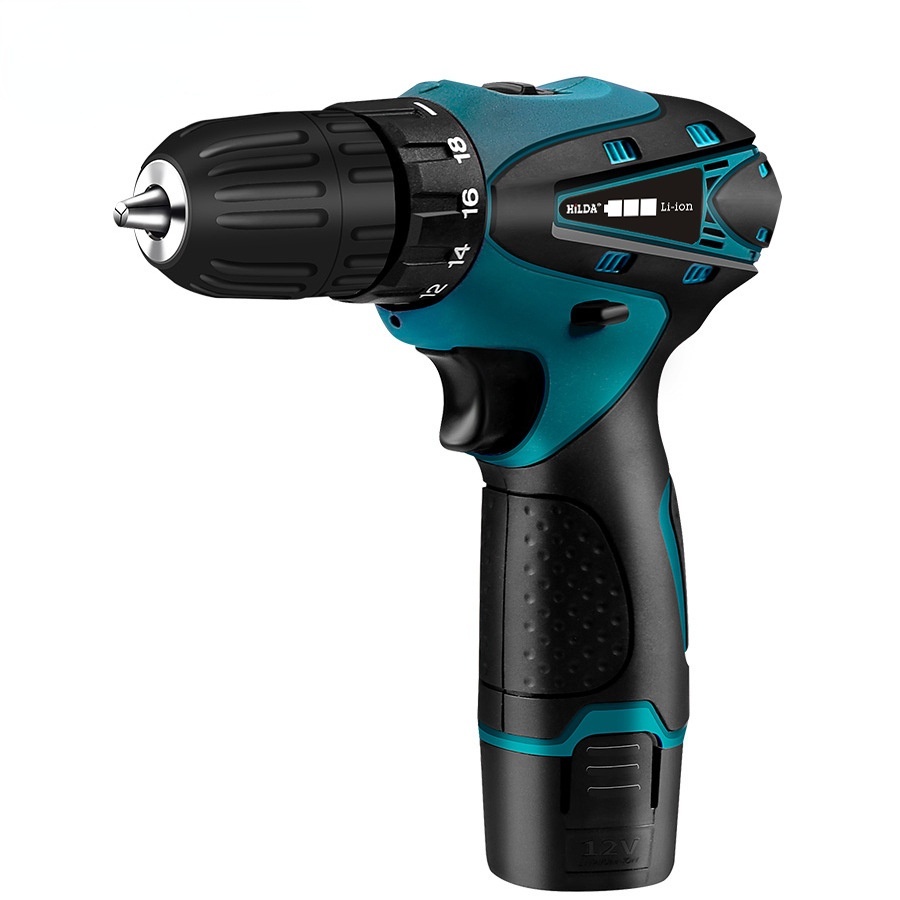 12V Mesin Bor Baterai Tangan Cordless Drill Battery  Screwdriver Torque Cordless Drill Electric Drill