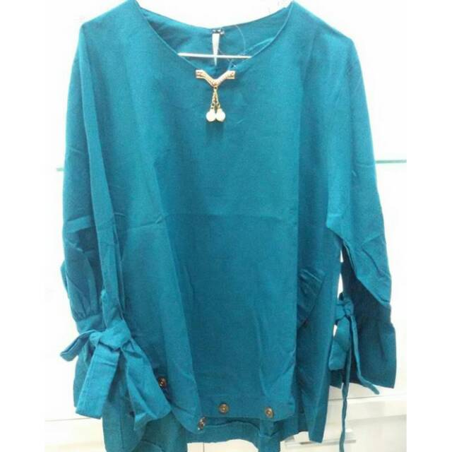 atasan muslim hijau tosca