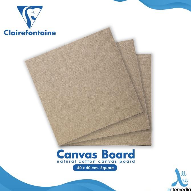 

Kanvas Lukis Clairefontaine Natural 40x40cm Canvas Board
