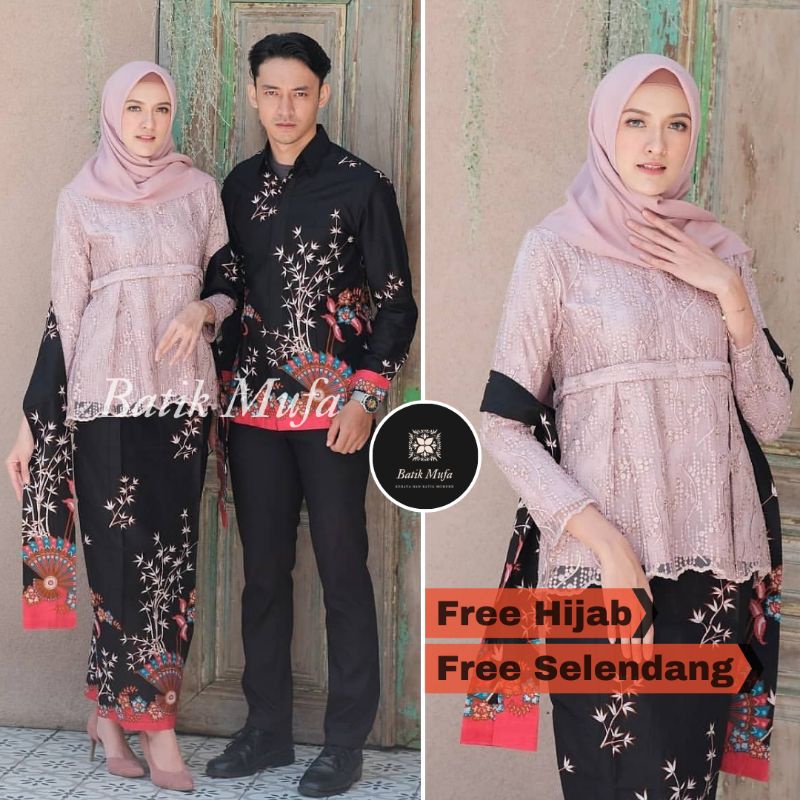 Kebaya batik couple Hanaya couple kondangan kebaya wisuda kebaya lamaran