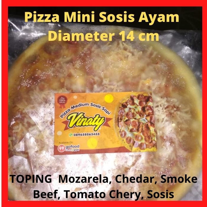

Pizza Makanan Beku Frozen Food Murah Mini Sosis Sapi