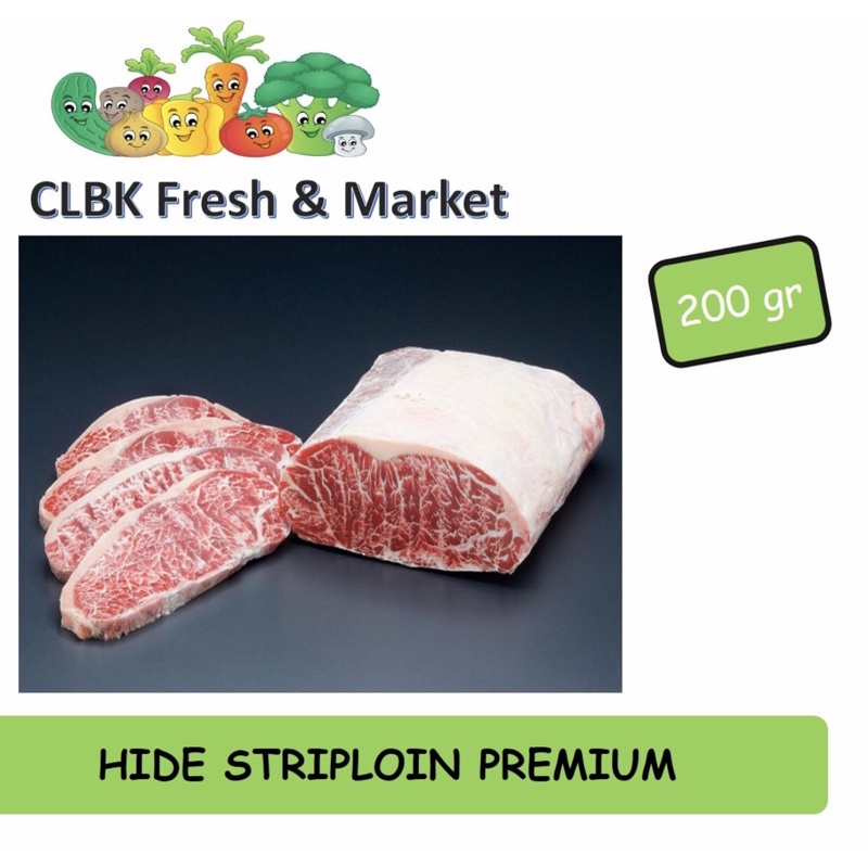 

hide striploin premium/daging sapi meltique premium-200gr