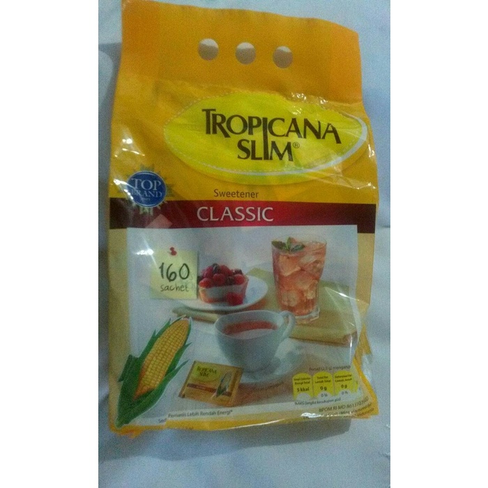 

LAINNYA-KEMASAN-MINUMAN- GULA SWEETENER TROPICANA SLIM CLASSIC ISI 160 -MINUMAN-KEMASAN-LAINNYA.