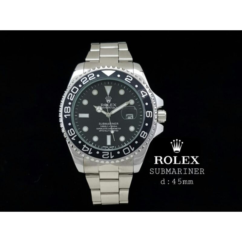 Jam pria Rolex submariner batrei