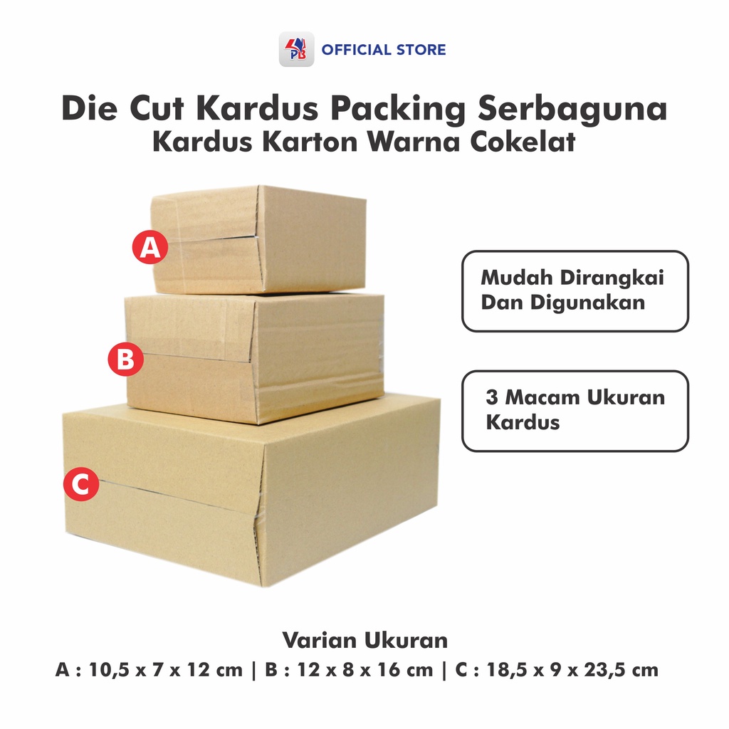 

Kardus Box Packing Die Cut Coklat Polos Serbaguna Ukuran Besar Kecil Packaging Karton Easy Usage / Pustaka Baru Kardus - PBK