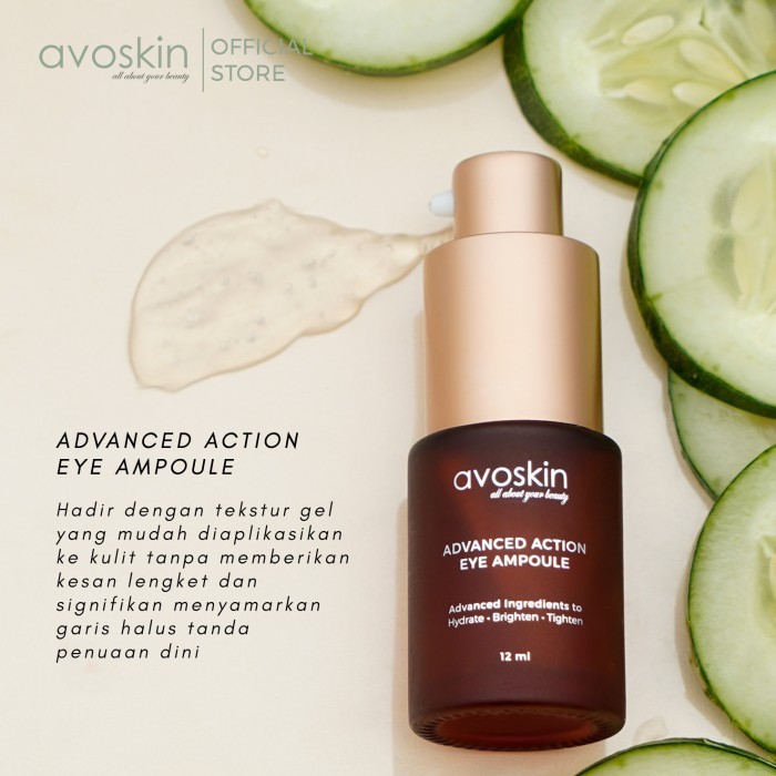 AVOSKIN Advanced Action Eye Ampoule - Serum Pemutih Pencerah Pelembab Penghilang Kantung Mata Panda