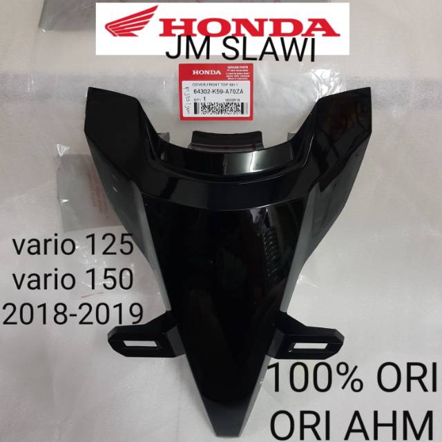 64302-K59-A70ZA cover front top cover plat panel depan vario 125 vario 150 2018 -2019 ori ahm