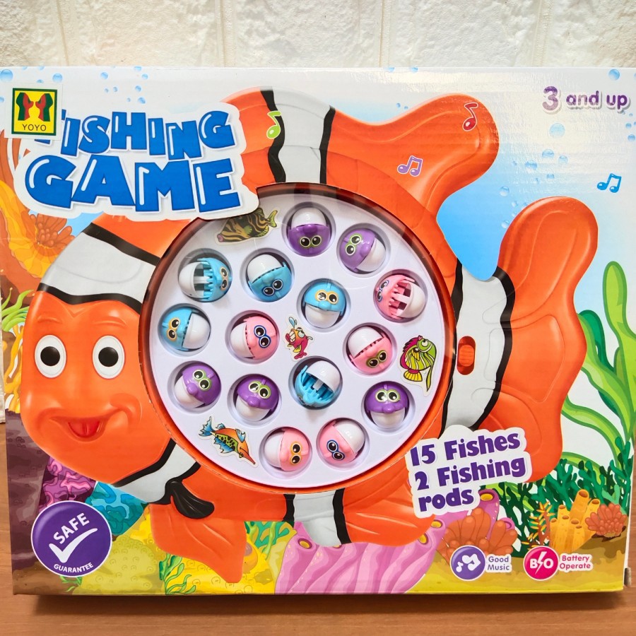 Mainan Edukasi Fishing Duck Hunting Game Pancingan Bebek Musik