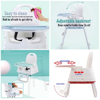  KURSI  MAKAN BAYI  LIPAT  PORTABLE BABY CHAIR TRAVEL 3 IN 1 