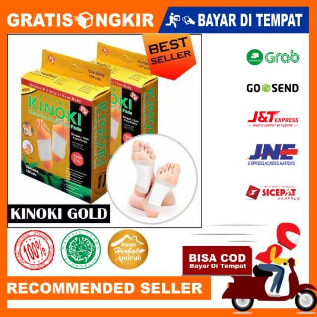 [ 1 Box ]  Kinoki Gold Emas Koyo Kaki Detox Asli Original