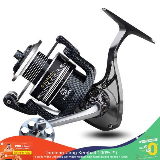 (BISA COD) RVOSTR LIEYUWANG Reel Pancing 5000 12+1 Ball Bearing