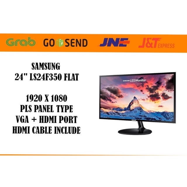 Layar led SAMSUNG 24 Inch LS24F350 FLAT garansi resmi