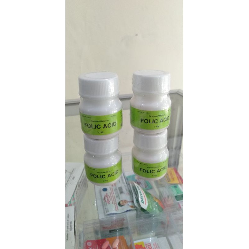 Asam Folat 1000 mcg Folic Acid Botol isi 100 tablet program hamil (promil)