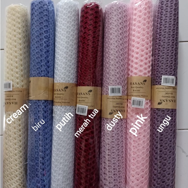 

cellophane circle polynet#bahan buket#